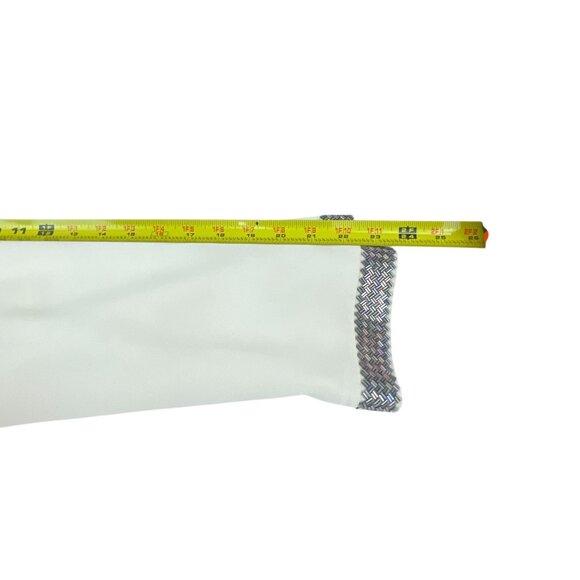 La Bottega Women's Ivory Blazer With Beaded Collar Cuffs Size 10 Dressy Evening - Picture 8 of 9